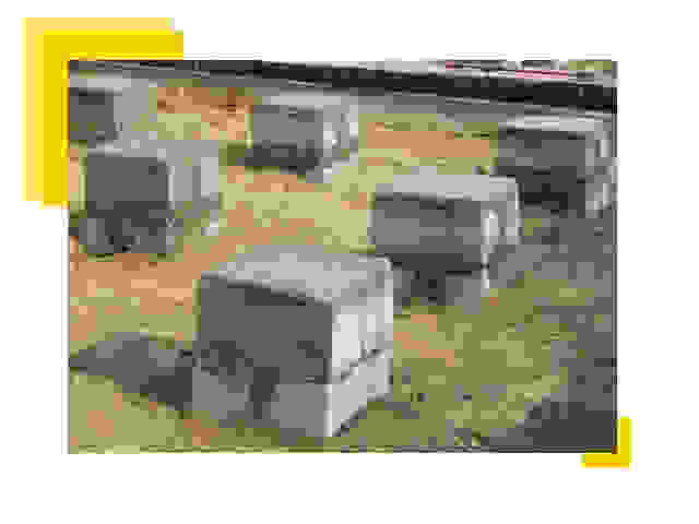 Фундамент столбчатый в клине